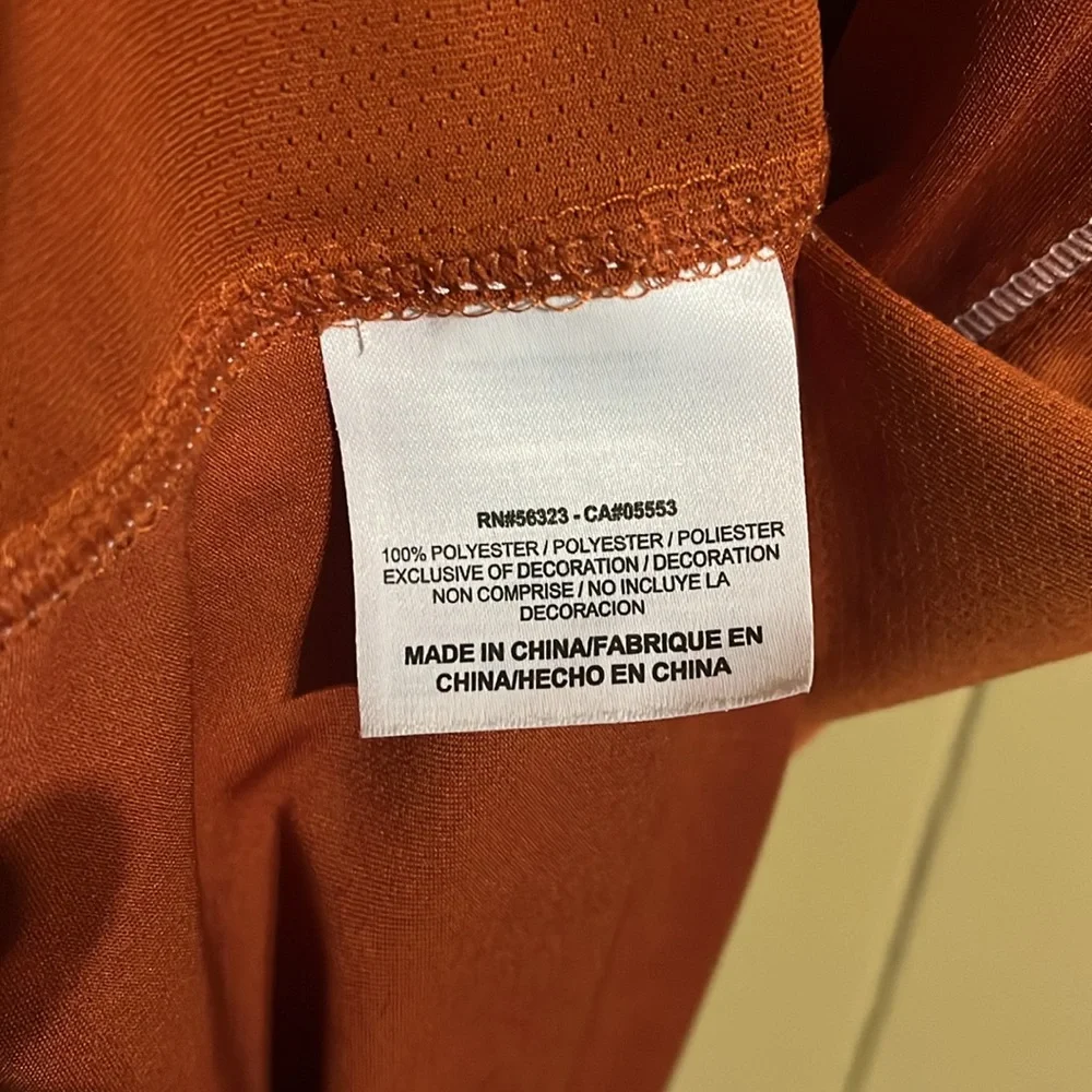 Nike Golf Dri-Fit XL Polo Burnt Orange Short Sleeve Shirt Activewear Casual Gorp